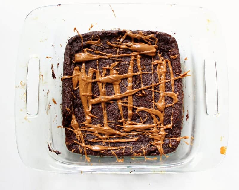 Coffee Flour Peanut Butter Zucchini Brownies - vegan, dairy free, low fodmap