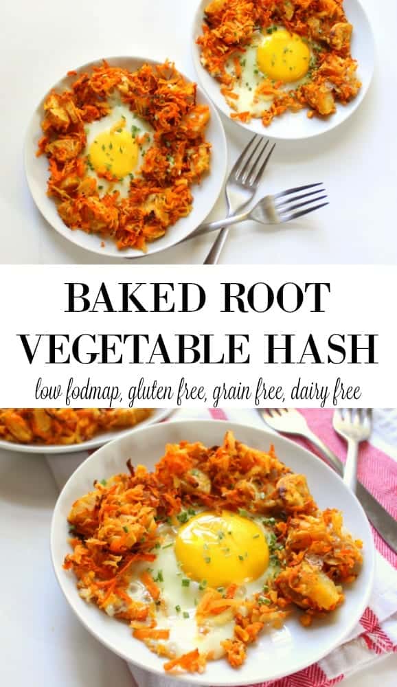 Baked Root Vegetable Hash - low FODMAP, gluten free, grain free, dairy free