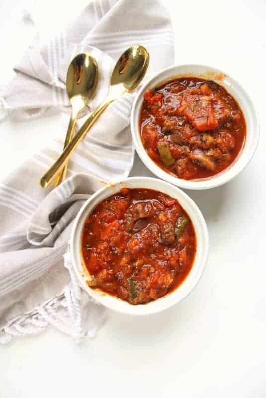 Slow Cooker Ratatouille - low FODMAP, gluten free, grain free, dairy free, vegan, whole 30