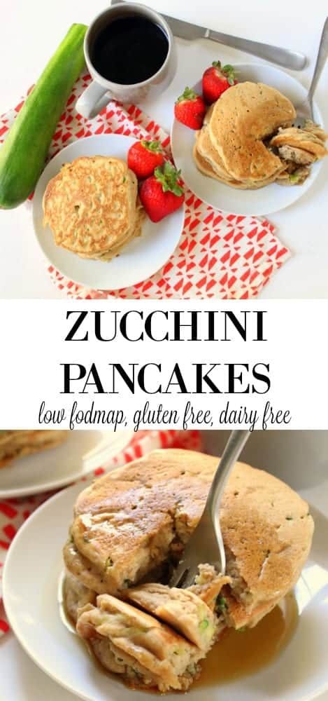 Zucchini Pancakes - low FODMAP, gluten free, dairy free