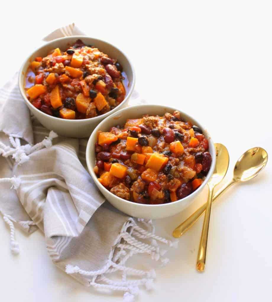 Chicken Butternut Squash Chili - gluten free, grain free, dairy free