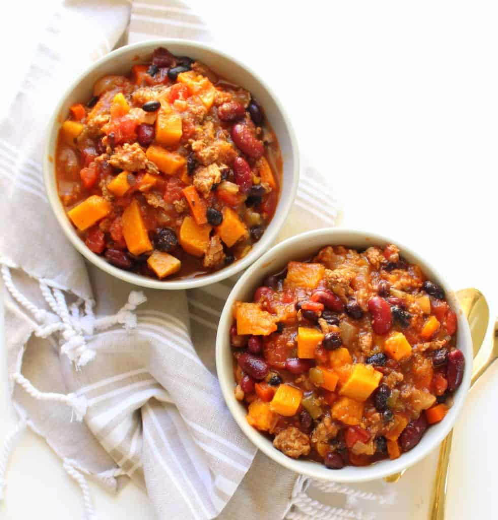 Chicken Butternut Squash Chili - gluten free, grain free, dairy free