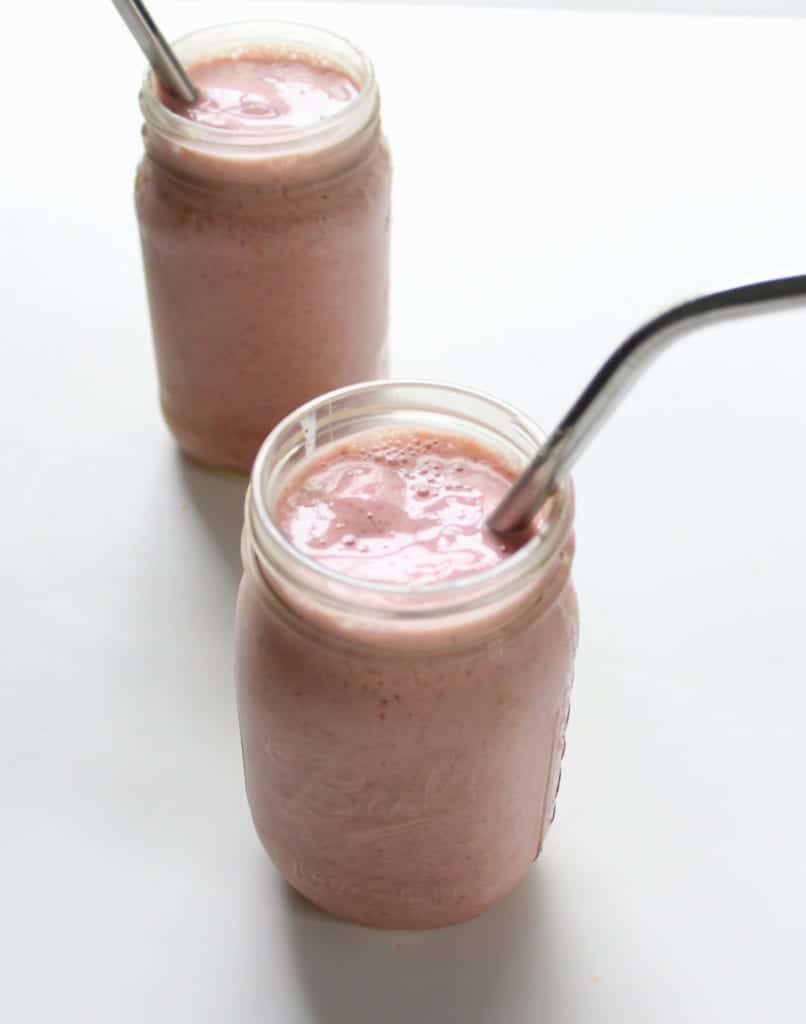 low FODMAP Strawberry Kefir Smoothie - gluten free, grain free