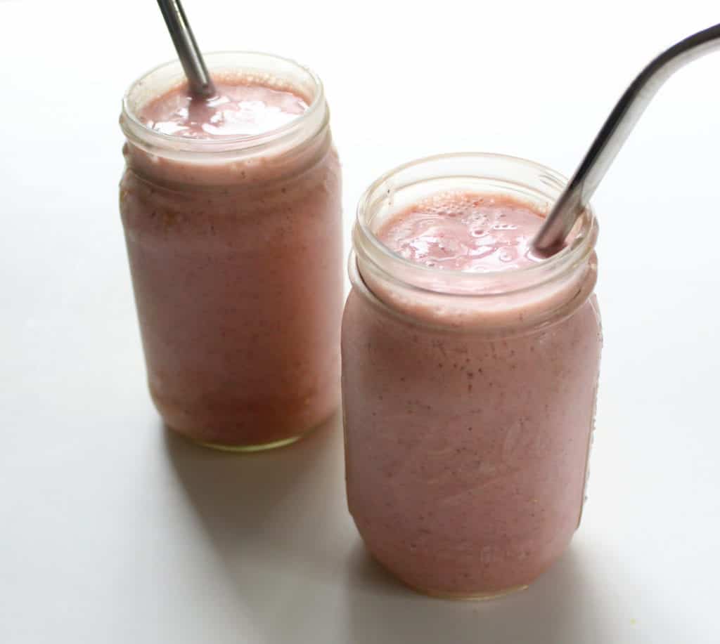 low FODMAP Strawberry Kefir Smoothie - gluten free, grain free