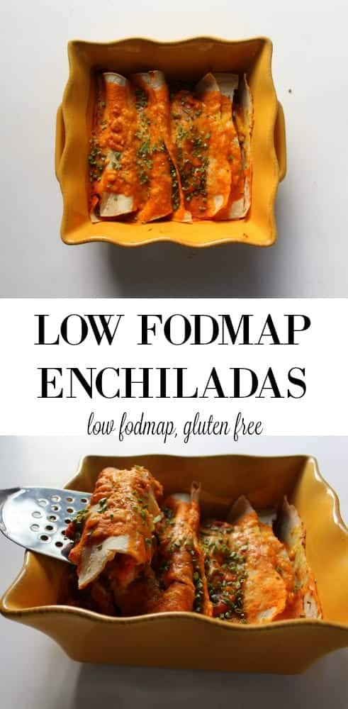 low FODMAP Enchiladas with Pumpkin and Spinach - low fodmap, gluten free