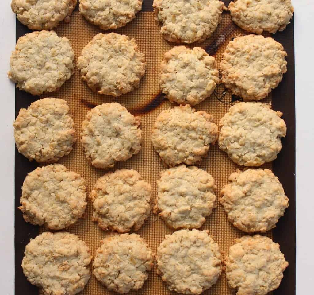 Butter Coconut Oat Cookies - low FODMAP, gluten free