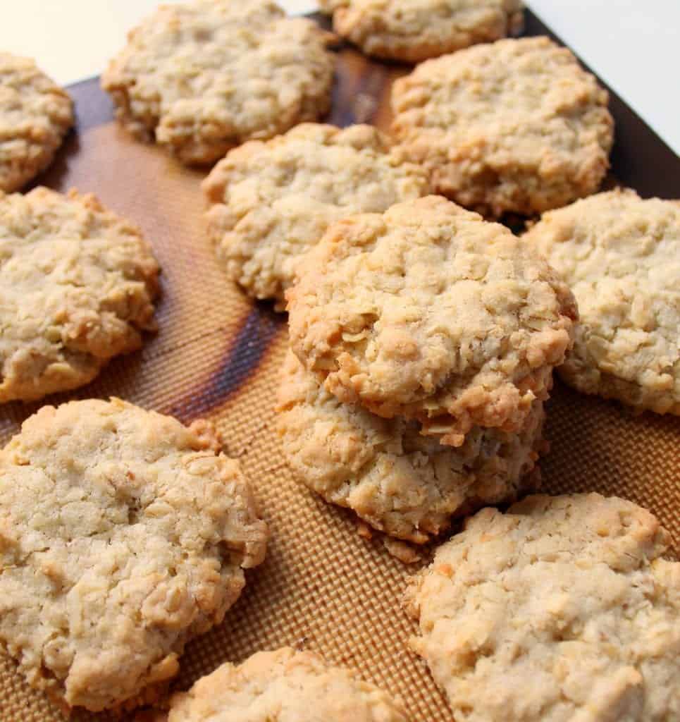 Butter Coconut Oat Cookies - low FODMAP, gluten free