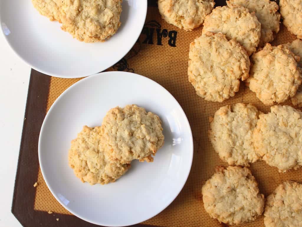 Butter Coconut Oat Cookies - low FODMAP, gluten free