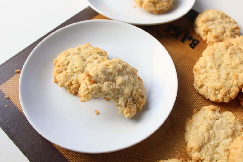 Butter Coconut Oat Cookies - low FODMAP, gluten free