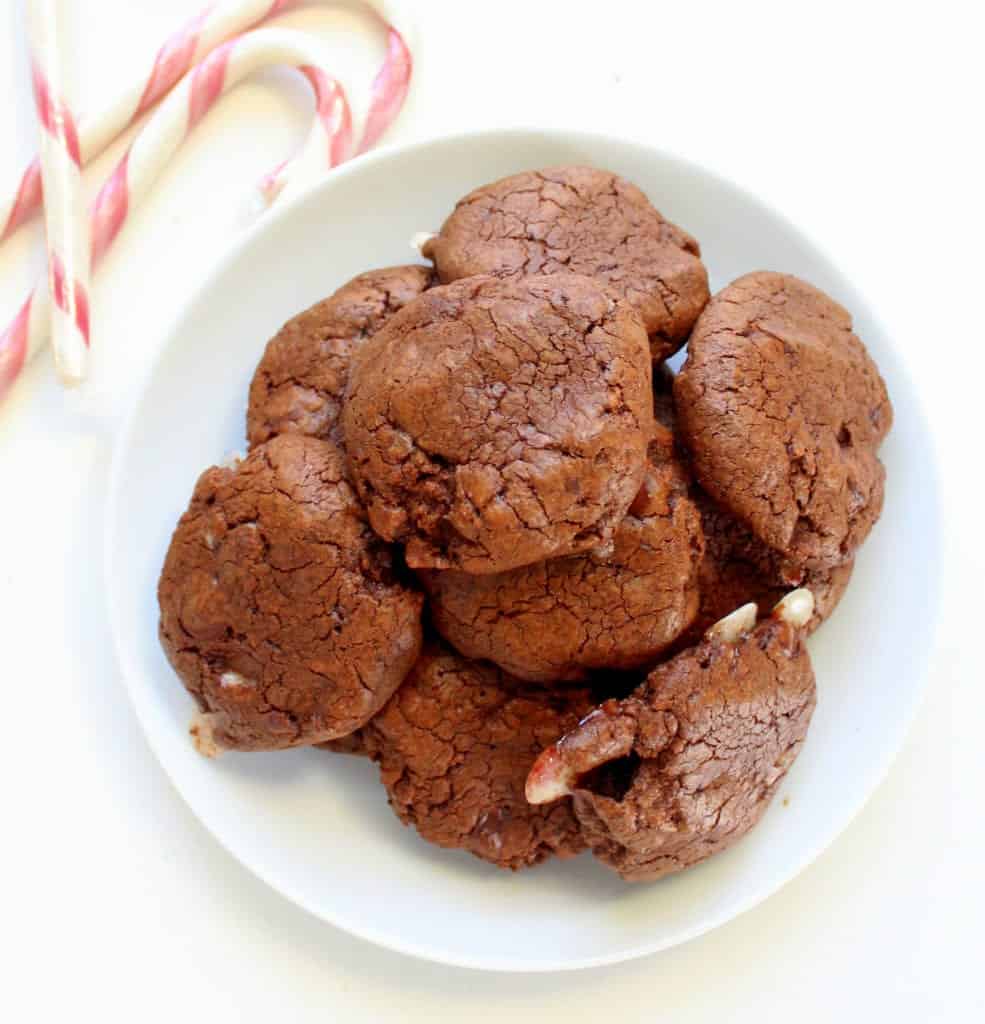 low FODMAP Peppermint Cocoa Cookies - gluten free, lactose free