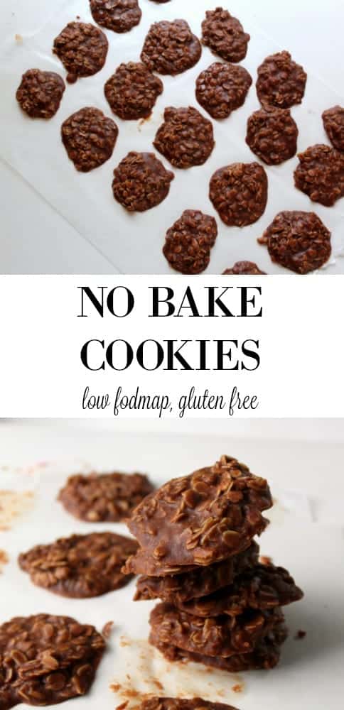 No Bake Cookies - low FODMAP, gluten free