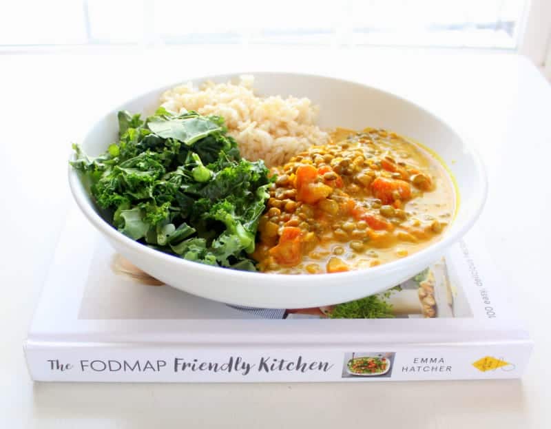 Three tin tomato, turmeric and coconut dahl - The FODMAP Friendly Kitchen 