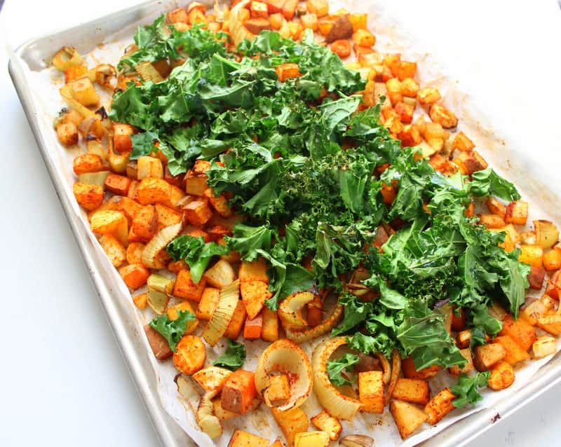 Roasted Vegetable Winter Salad - low FODMAP, vegetarian, vegan, dairy free, gluten free