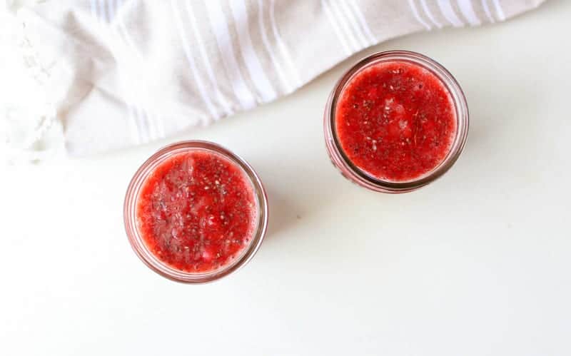 Strawberry Chia Jam - low fodmap, gluten free, dairy free, paleo, vegan