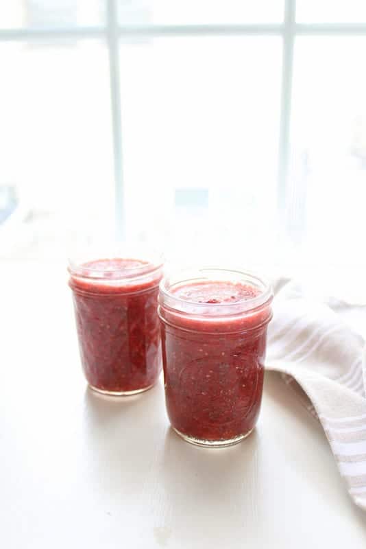 Strawberry Chia Jam - low fodmap, gluten free, dairy free, paleo, vegan