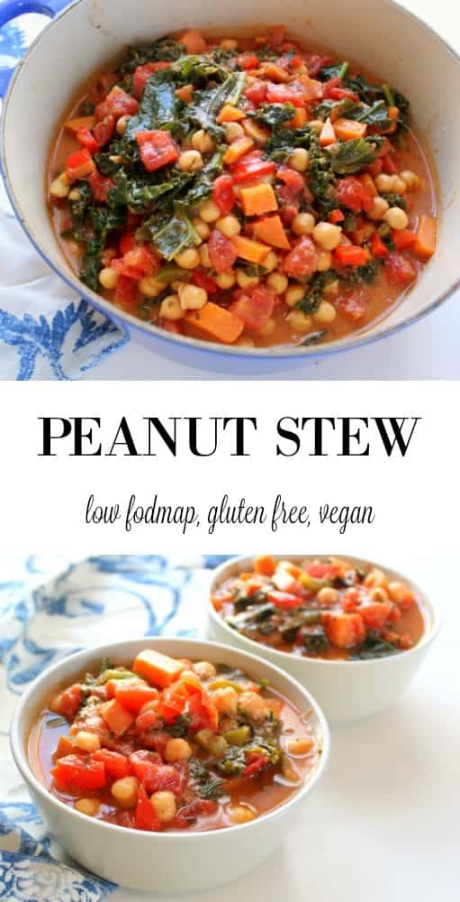 Peanut Stew - low FODMAP, gluten free, grain free, vegan, vegetarian, dairy free