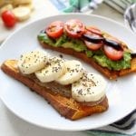 Sweet Potato Toast - low FODMAP, gluten free, dairy free, grain free, vegan