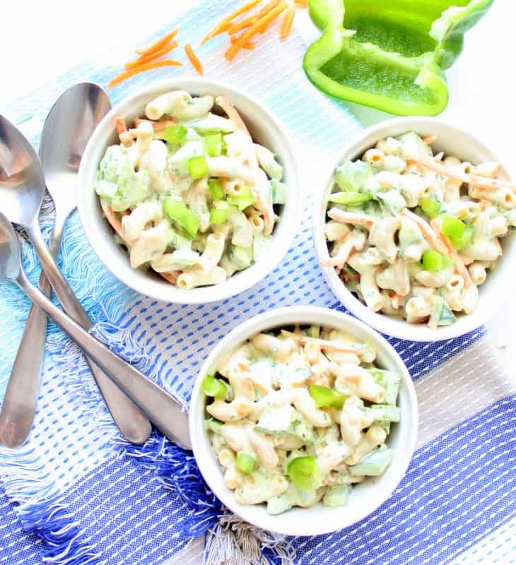 low FODMAP Macaroni Salad gluten free, healthy