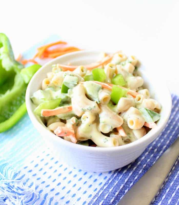 low FODMAP Macaroni Salad gluten free, healthy