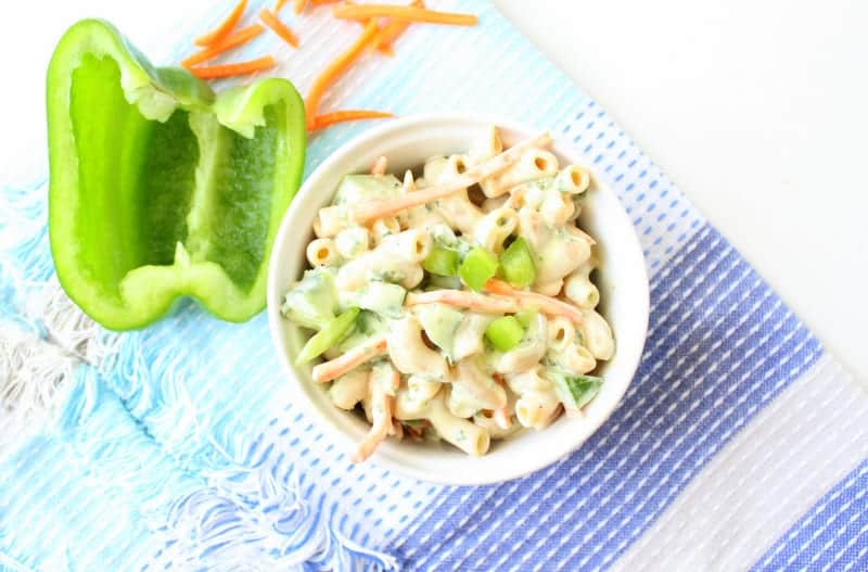 low FODMAP Macaroni Salad gluten free, healthy