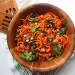 Moroccan Carrot and Chickpea Salad - low FODMAP, gluten free, dairy free, grain free