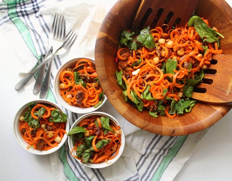 Moroccan Carrot and Chickpea Salad - low FODMAP, gluten free, dairy free, grain free