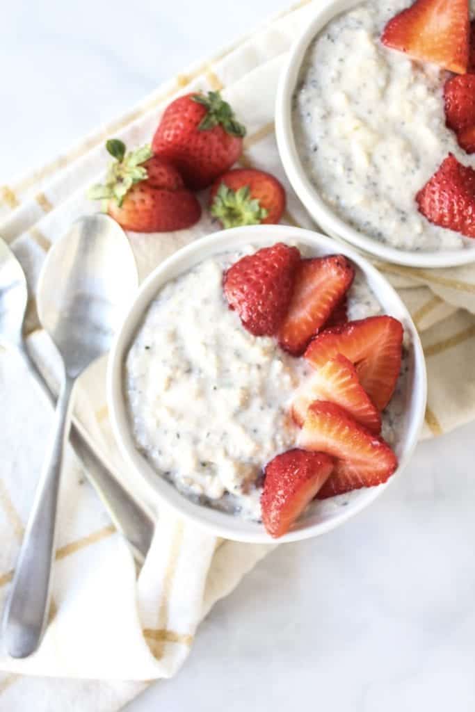 Kefir Overnight Oats - low fodmap, gluten free, lactose free, breakfast