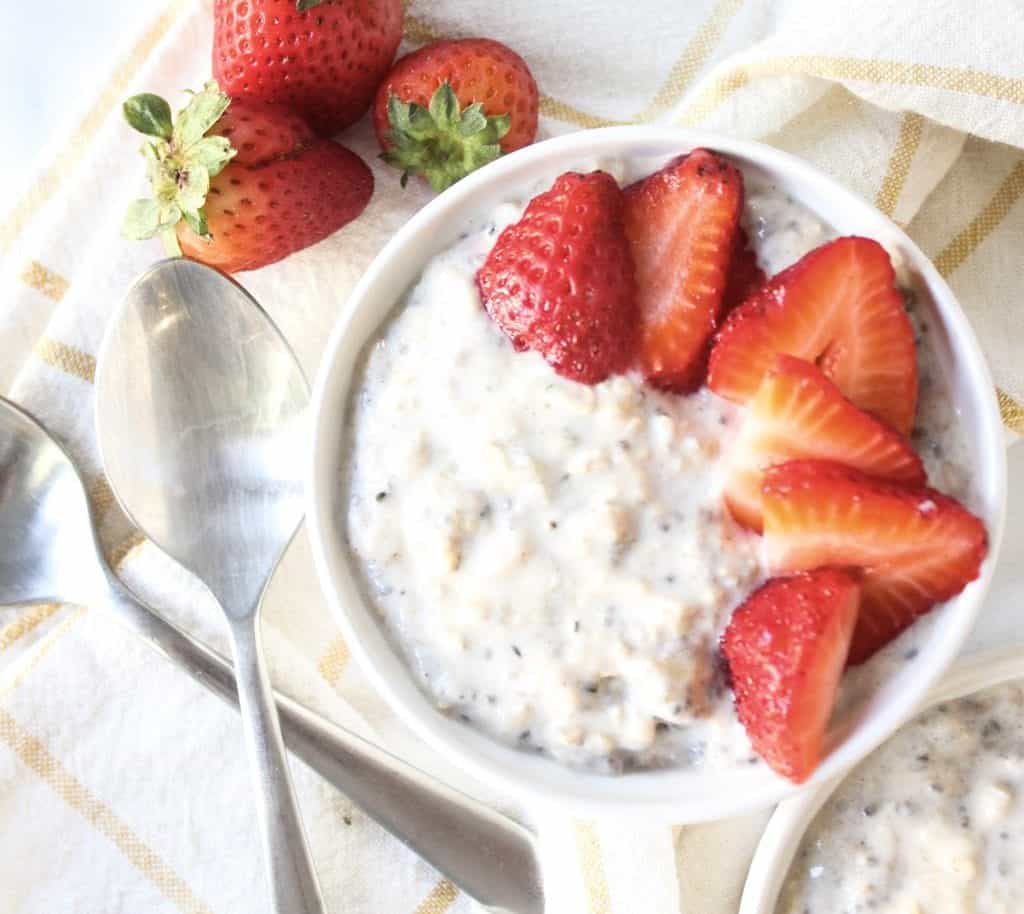 Kefir Overnight Oats - low fodmap, gluten free, lactose free, breakfast