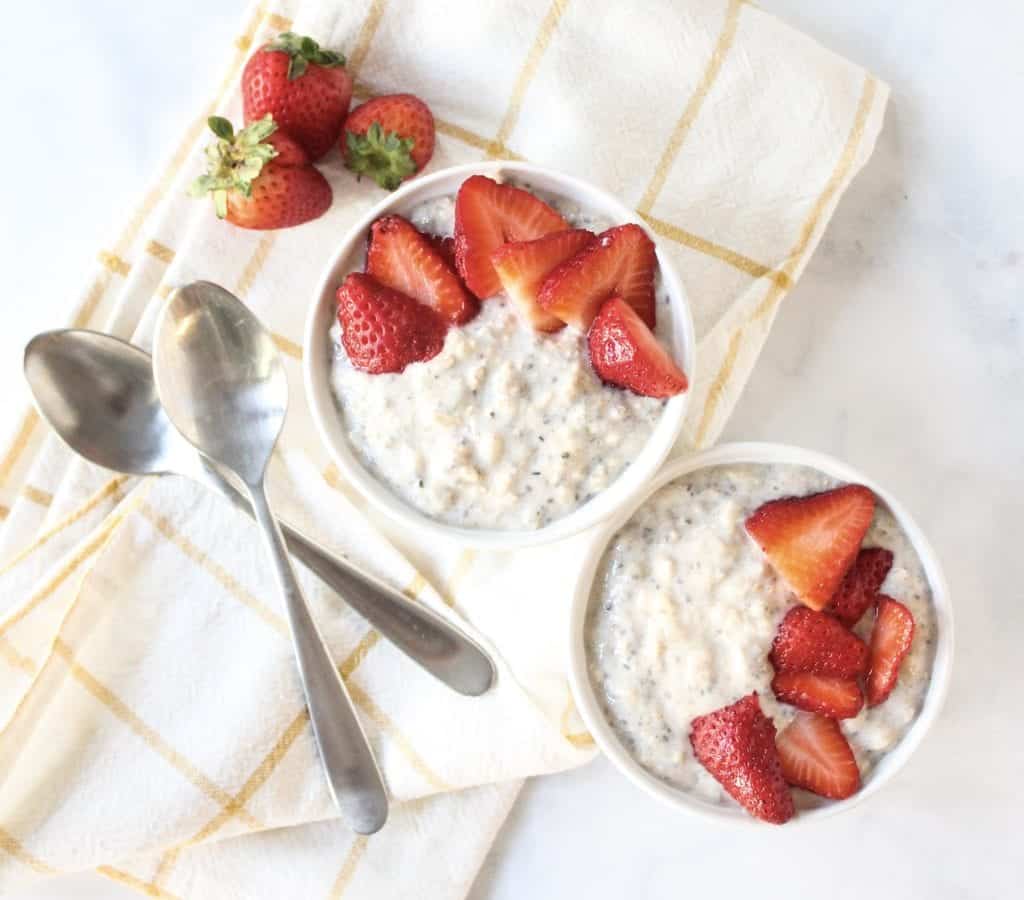 Kefir Overnight Oats - low fodmap, gluten free, lactose free, breakfast