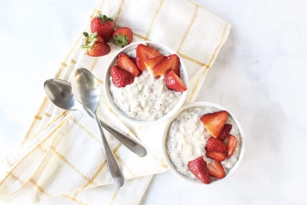 Kefir Overnight Oats - low fodmap, gluten free, lactose free, breakfast