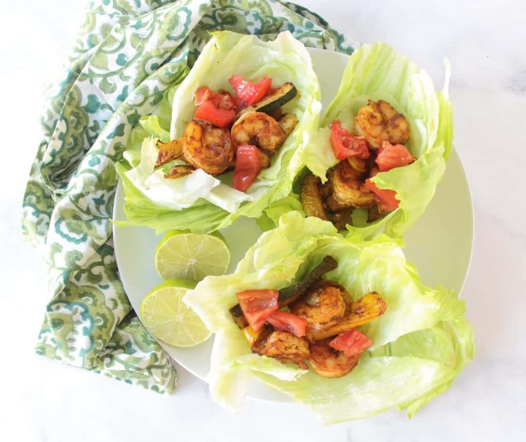 low fodmap sheet pan shrimp tacos - low fodmap taco #lowfodmap #sheetpan #onepan #easydinner #glutenfree #grainfree #dairyfree