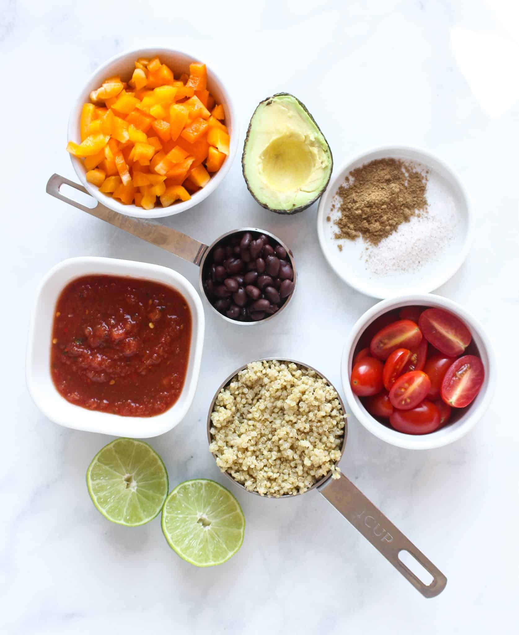 Taco Quinoa Salad #lunch #healthylunch #vegetarian #vegan #glutenfree #dairyfree