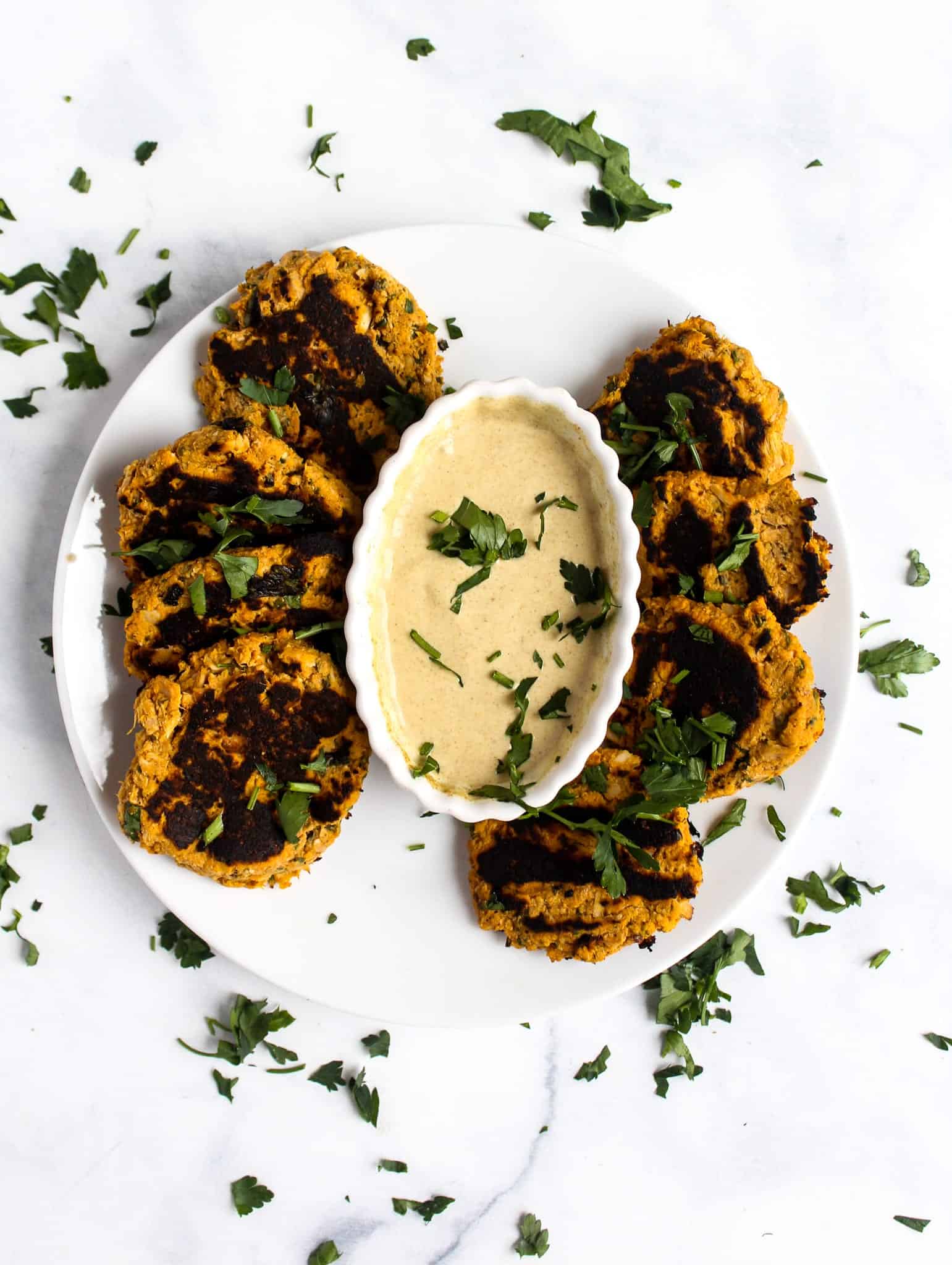 Tuna Cakes with Dijon Sauce #glutenfree #dairyfree #grainfree #lowfodmap #easydinner #dinner #simpledinner