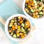 Mediterranean Quinoa Salad - Easy Lunch #lowFODMAP #glutenfree #dairyfree #vegan #vegetarian