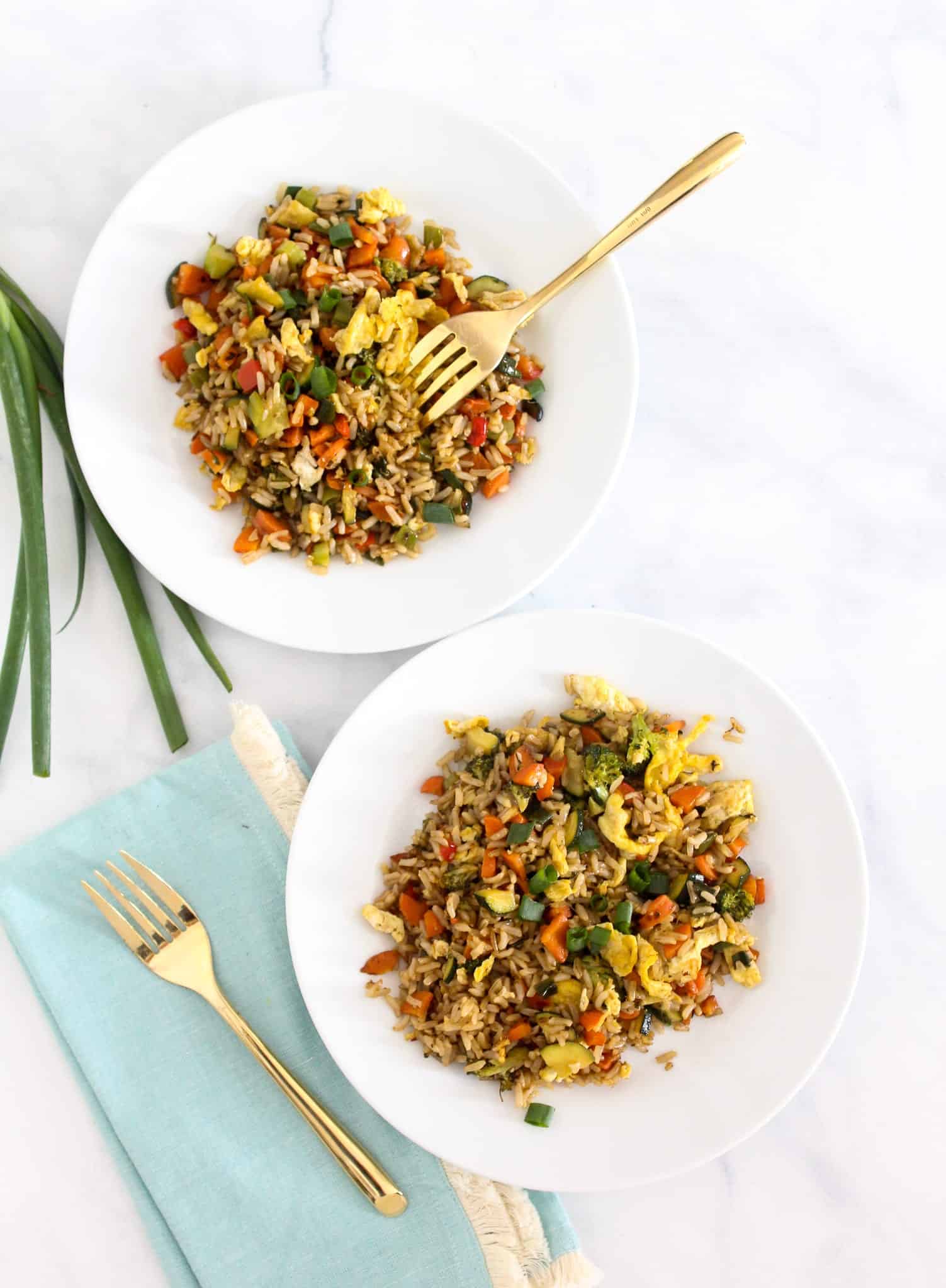 low FODMAP Vegetable Fried Rice #lowfodmap #glutenfree #dairyfree #fodyfoods