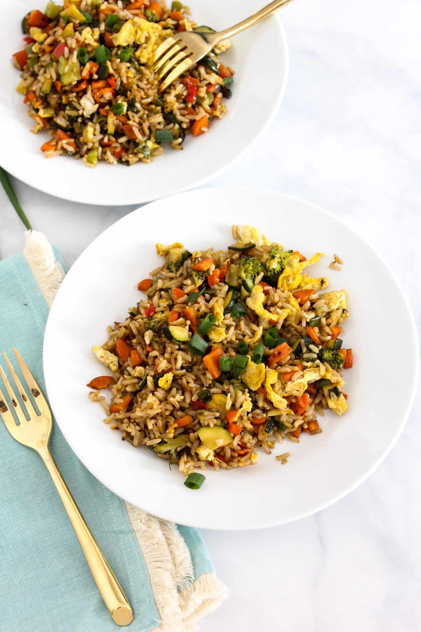 low FODMAP Vegetable Fried Rice #lowfodmap #glutenfree #dairyfree #fodyfoods