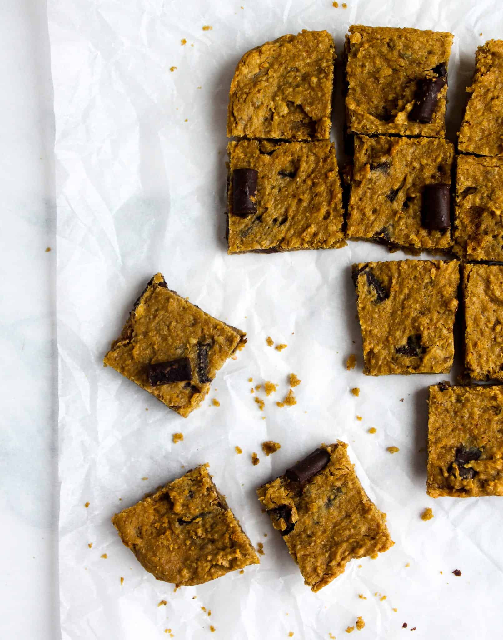 Chickpea Walnut Blondies - #glutenfree #grainfree #dairyfree #lowfodmap