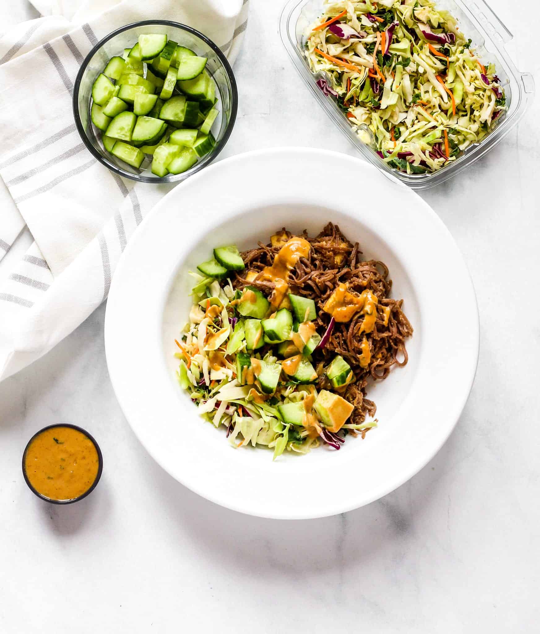 30 Minute Thai Peanut Noodles #glutenfree #dairyfree #lowfodmap