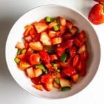 Strawberry Salsa #tararochfordnutrition #lowfodmap #glutenfree #dairyfree #allergenfree #healthy