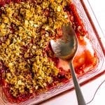 low FODMAP Strawberry Crisp #lowfodmap #glutenfree #healthydessert