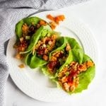 BBQ Chicken Lettuce Wraps #lowfodmap #glutenfree #dairyfree #healthydinner