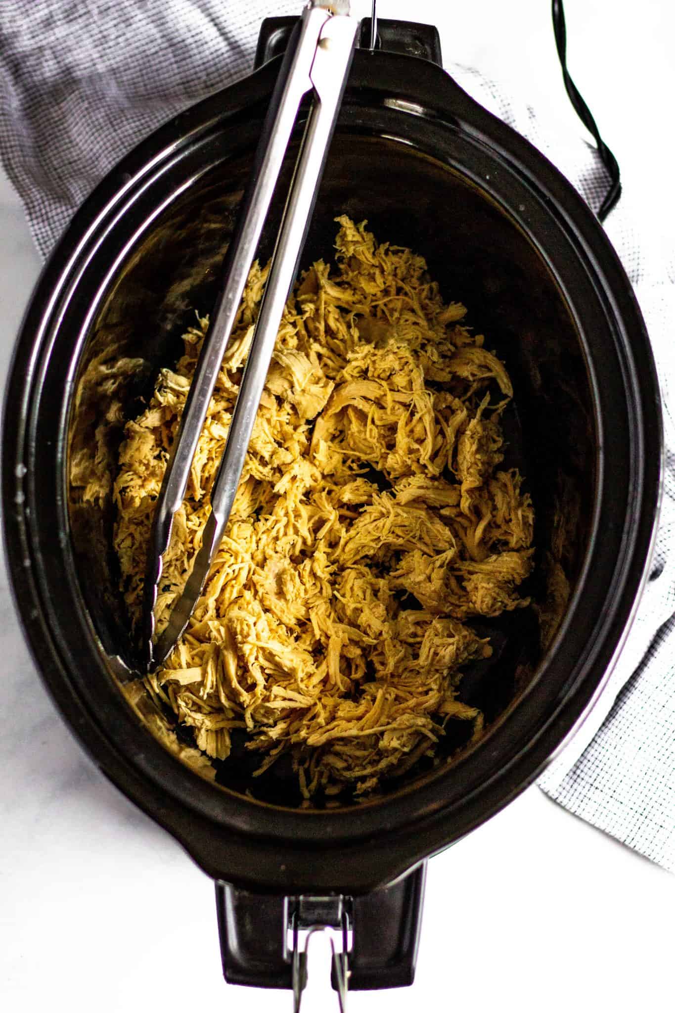 Slow Cooker Shredded Chicken #lowfodmap #healthyrecipes #tararochfordnutrition