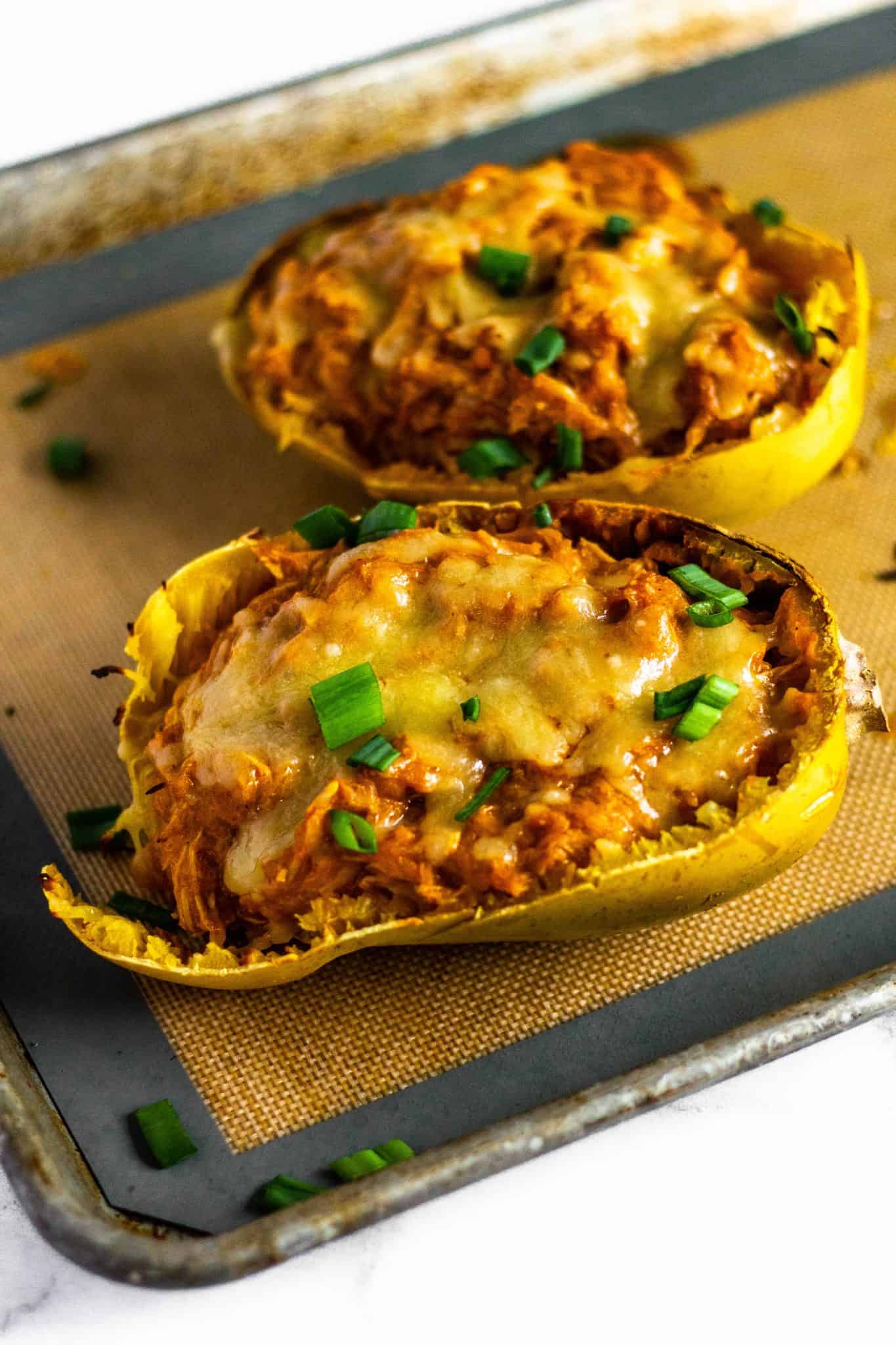 Spaghetti Squash Enchiladas #lowfodmap #healthydinner #tararochfordnutrition