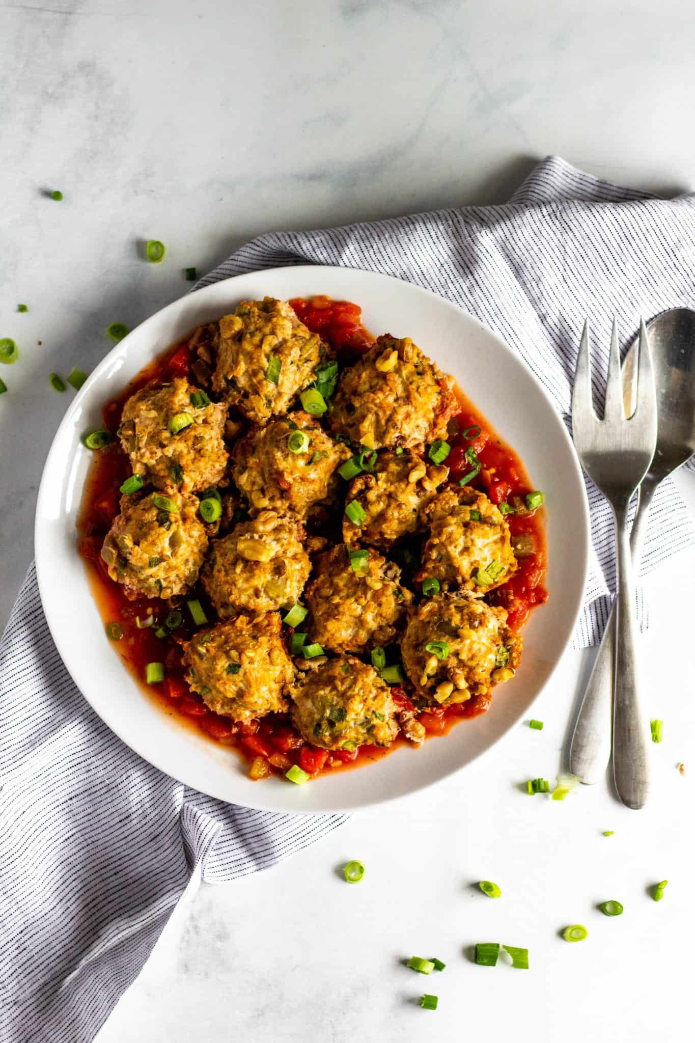 Slow Cooker Taco Meatballs #lowfodmap #hearthealthy #healthydinner