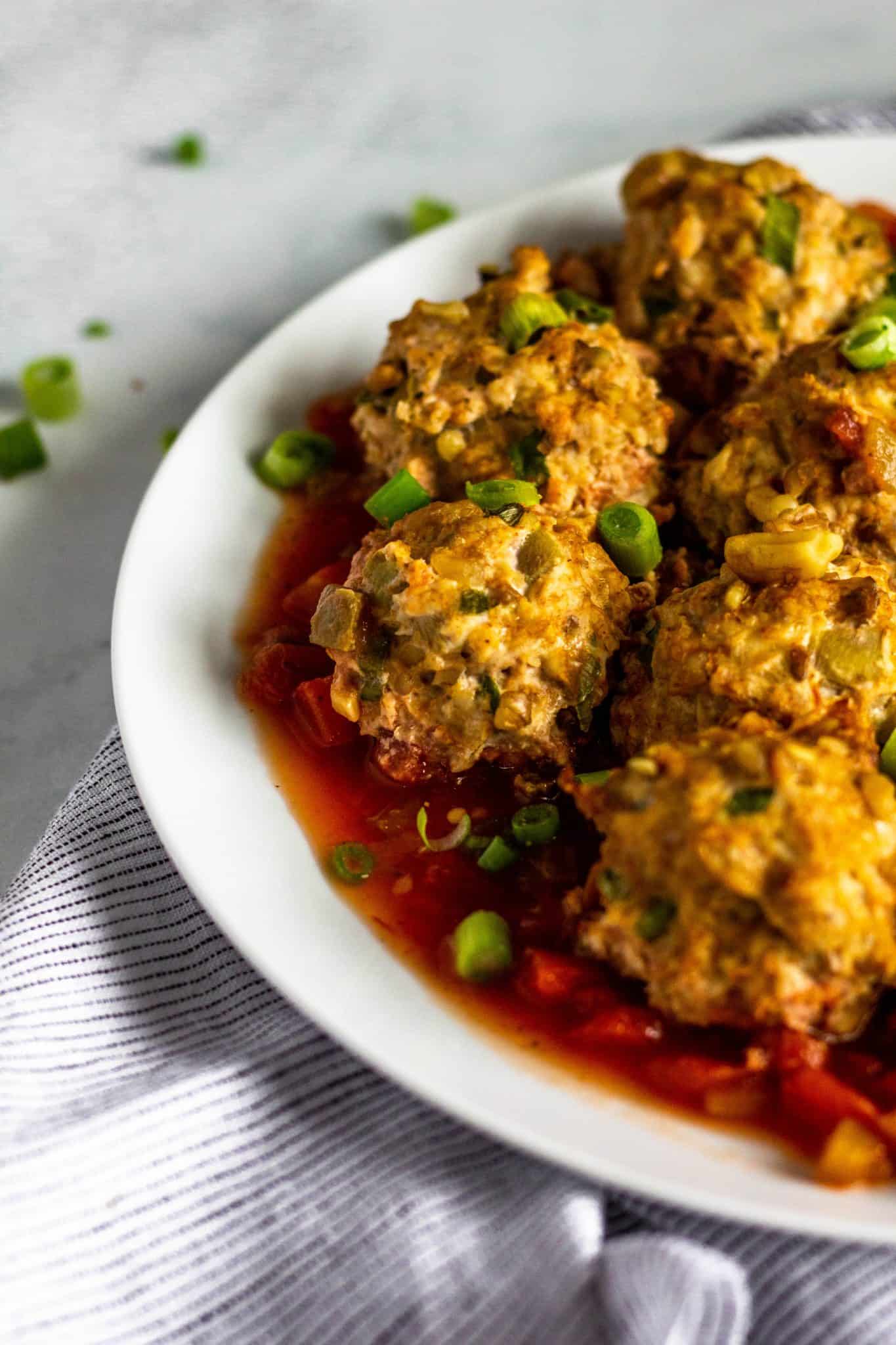 Slow Cooker Taco Meatballs #lowfodmap #hearthealthy #healthydinner