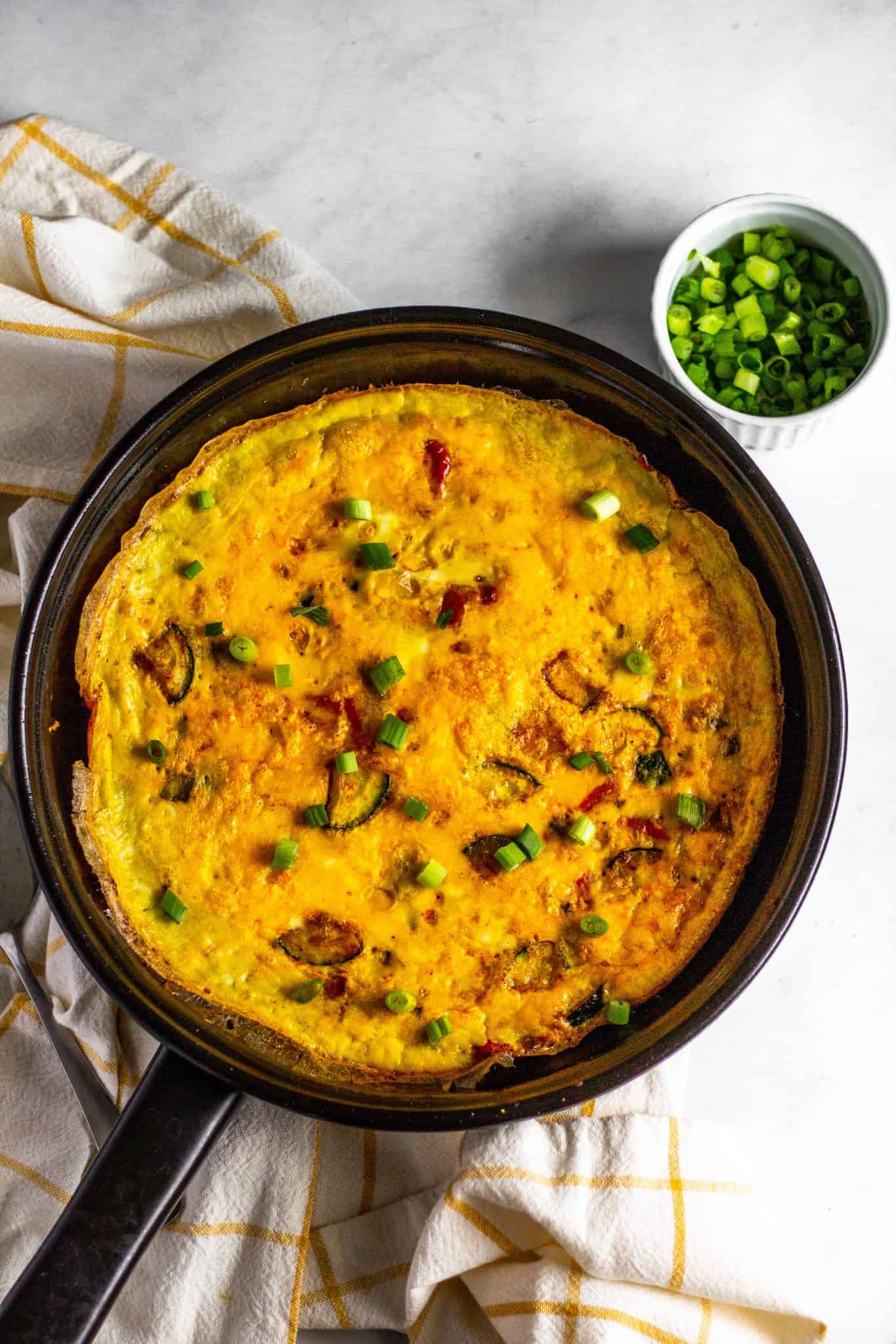 low FODMAP Vegetable Frittata #lowfodmap #healthyrecipes #tararochfordnutrition