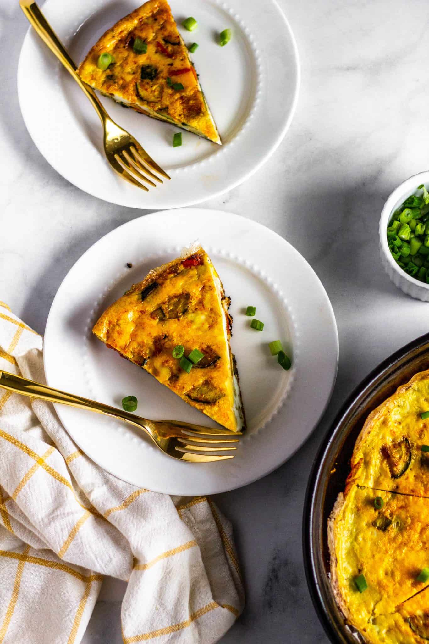 low FODMAP Vegetable Frittata #lowfodmap #healthyrecipes #tararochfordnutrition