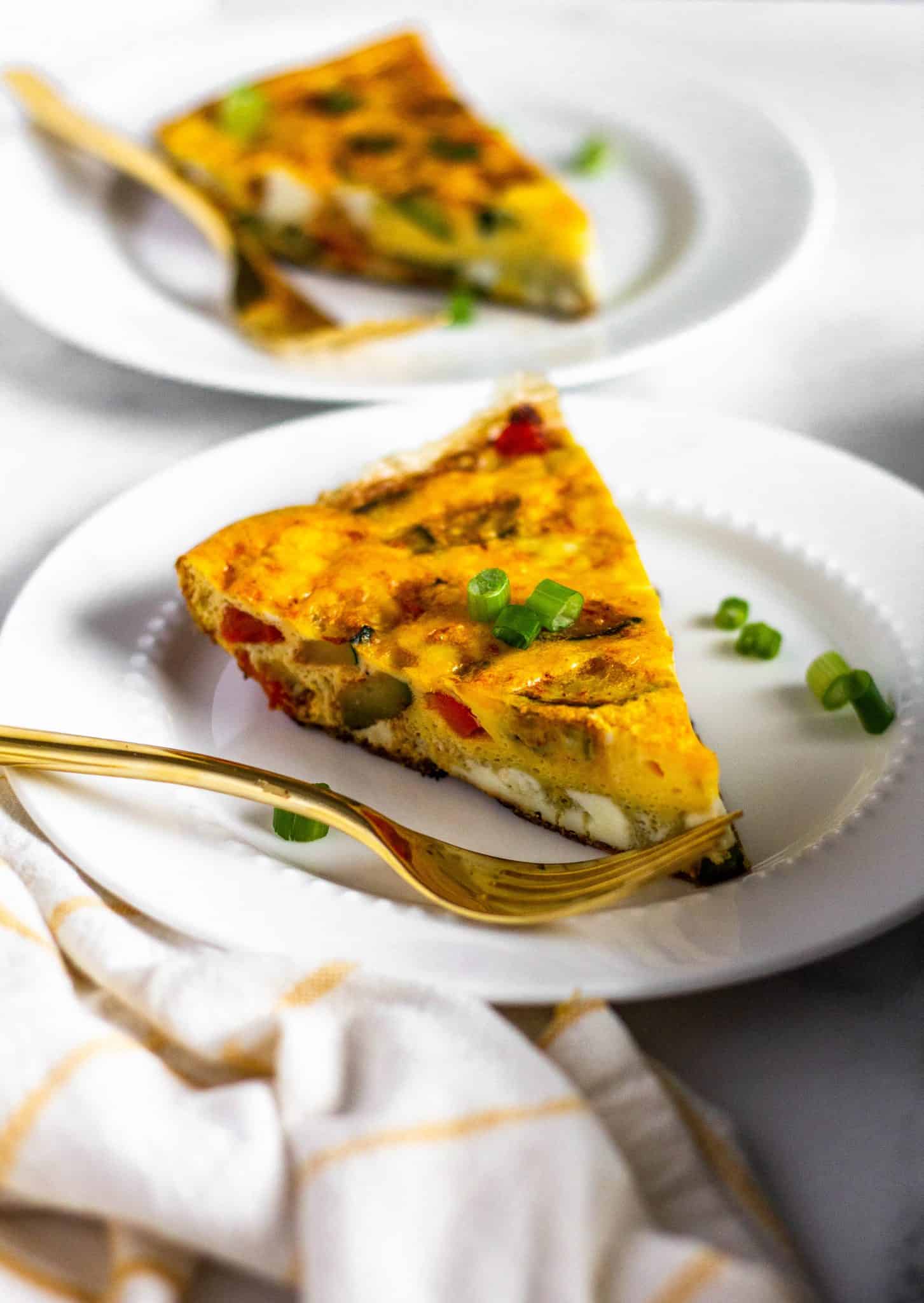 low FODMAP Vegetable Frittata #lowfodmap #healthyrecipes #tararochfordnutrition