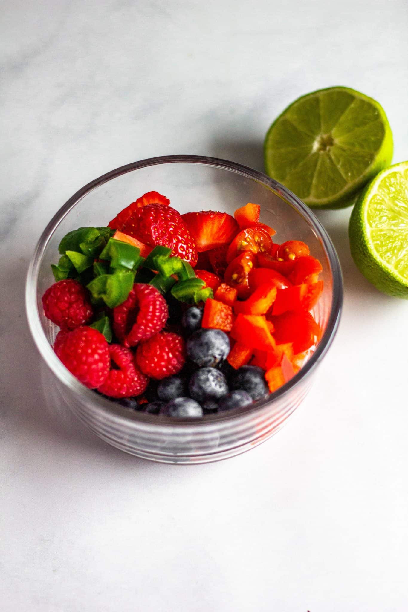 Red and Blue Berry Fruit Salsa #lowfodmap #tararochfordnutrition