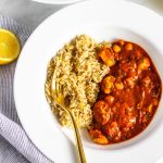 low FODMAP Chicken and Chickpea Tikka Masala #lowfodmap #healthyrecipe #tararochfordnutrition